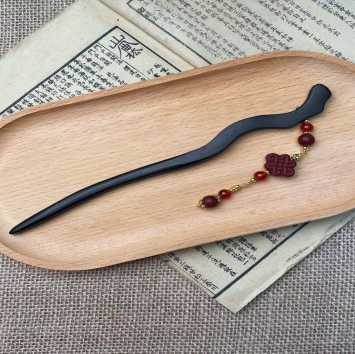 Hairpin with Rose Pendant