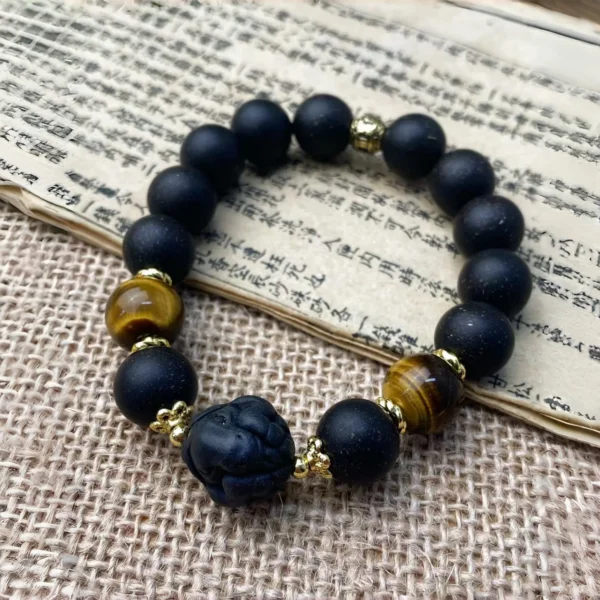 Bracelet with Yunxiu Prosperity-Attracting Fragrance, Wrist17cm, beads1.2cmx15+1.5cmx1