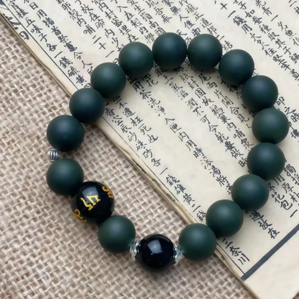Bracelet with Jilin Blue-Black Fragrance, Wrist17cm