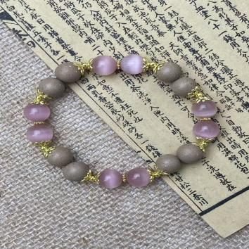 Bracelet with White Ambergris Fragrance, Wrist16cm, Beads 1.0cm