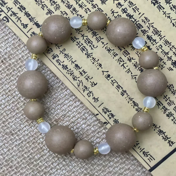 Bracelet with White Ambergris Fragrance, Wrist17cm, Mixed Beads