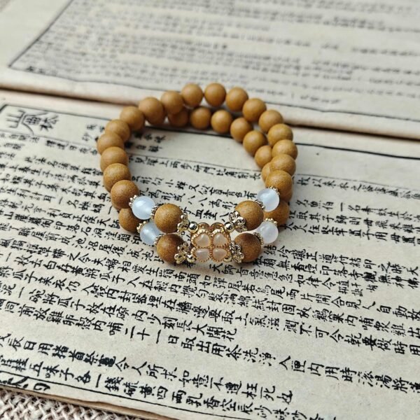 Bracelet with Osmanthus Fragrance, Wrist16cm, Beads 0.8cmx38